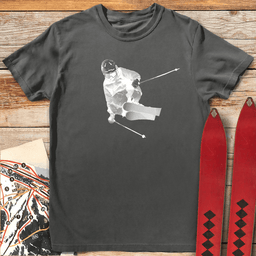 Bitmap Ski Style T Shirt Gift For Skier