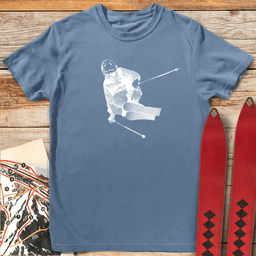 Bitmap Ski Style T Shirt Gift For Skier