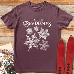 Big Dump Lover T Shirt Gift For Skier