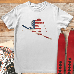 American Tele T Shirt Gift For Skier