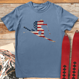 American Tele T Shirt Gift For Skier