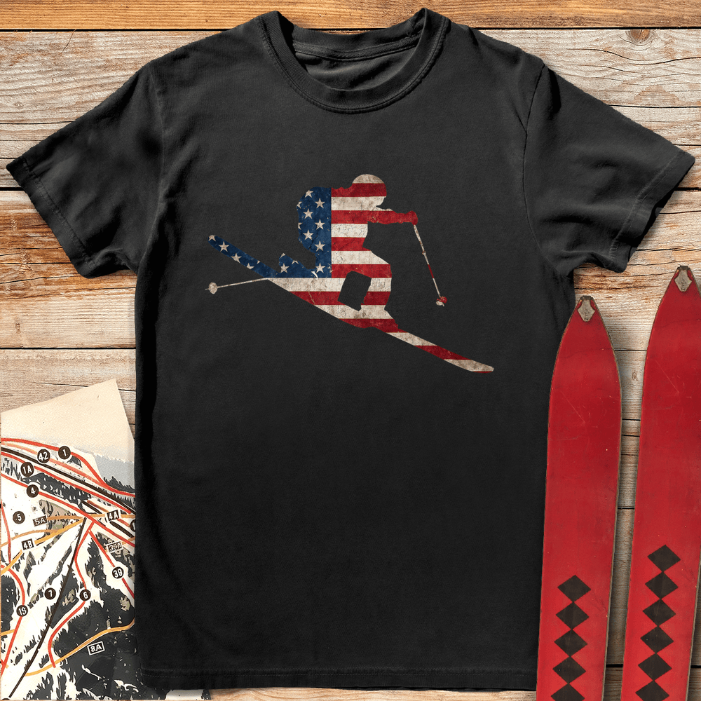 American Tele T Shirt Gift For Skier