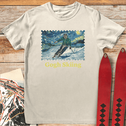 Gogh Skiing T Shirt Gift For Skier