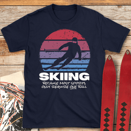 Balls Required T Shirt Gift For Skier