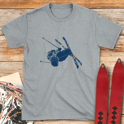 Bottoms Up T Shirt Gift For Skier