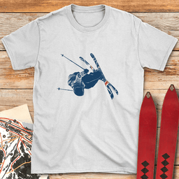 Bottoms Up T Shirt Gift For Skier