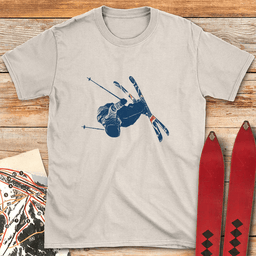 Bottoms Up T Shirt Gift For Skier