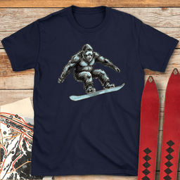Big Foot Board T Shirt Gift For Skier