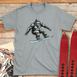 Big Foot Board T Shirt Gift For Skier
