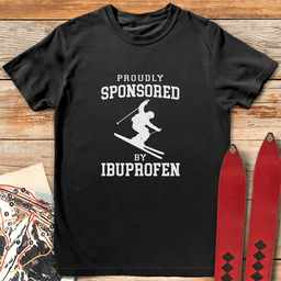 Im Sponsored T Shirt Gift For Skier