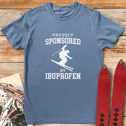 Im Sponsored T Shirt Gift For Skier