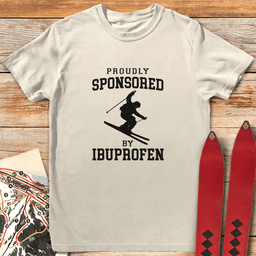 Im Sponsored T Shirt Gift For Skier