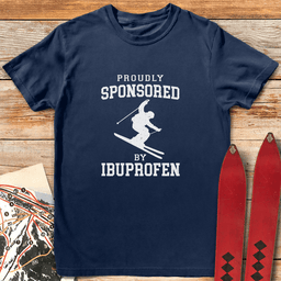 Im Sponsored T Shirt Gift For Skier