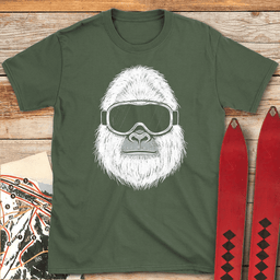 Goggle Yeti T Shirt Gift For Skier