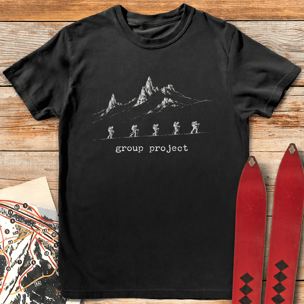 Group Project T Shirt Gift For Skier