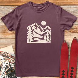 Groovy Scene T Shirt Gift For Skier
