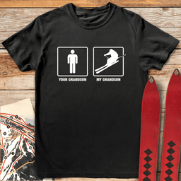 Grandson Shreds T Shirt Gift For Skier