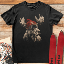 Canadian Goggle Moose T Shirt Gift For Skier