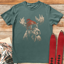 Canadian Goggle Moose T Shirt Gift For Skier
