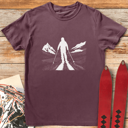 Long Shadow T Shirt Gift For Skier