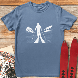 Long Shadow T Shirt Gift For Skier