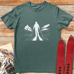 Long Shadow T Shirt Gift For Skier
