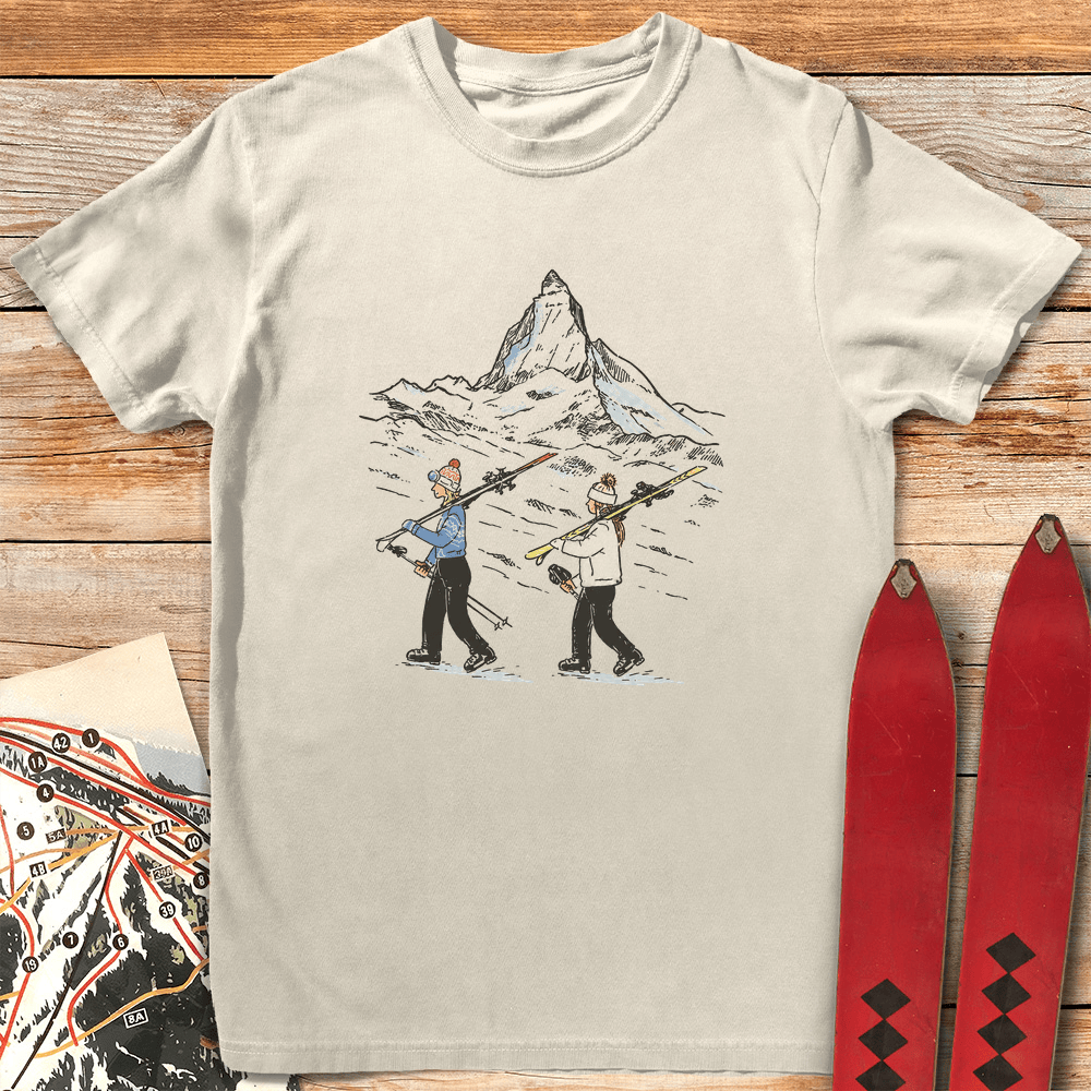 Girl Boot Pack T Shirt Gift For Skier