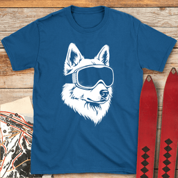 Hillside Husky T Shirt Gift For Skier