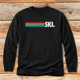 Classic Ski Line Vintage T Shirt Gift For Skier