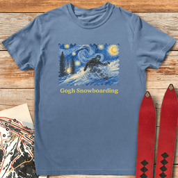 Gogh Snowboard T Shirt Gift For Snowboarder