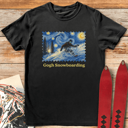 Gogh Snowboard T Shirt Gift For Snowboarder