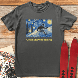 Gogh Snowboard T Shirt Gift For Snowboarder