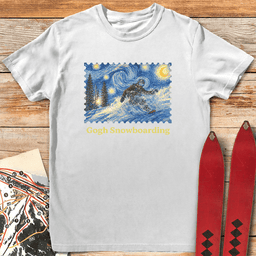 Gogh Snowboard T Shirt Gift For Snowboarder