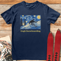 Gogh Snowboard T Shirt Gift For Snowboarder