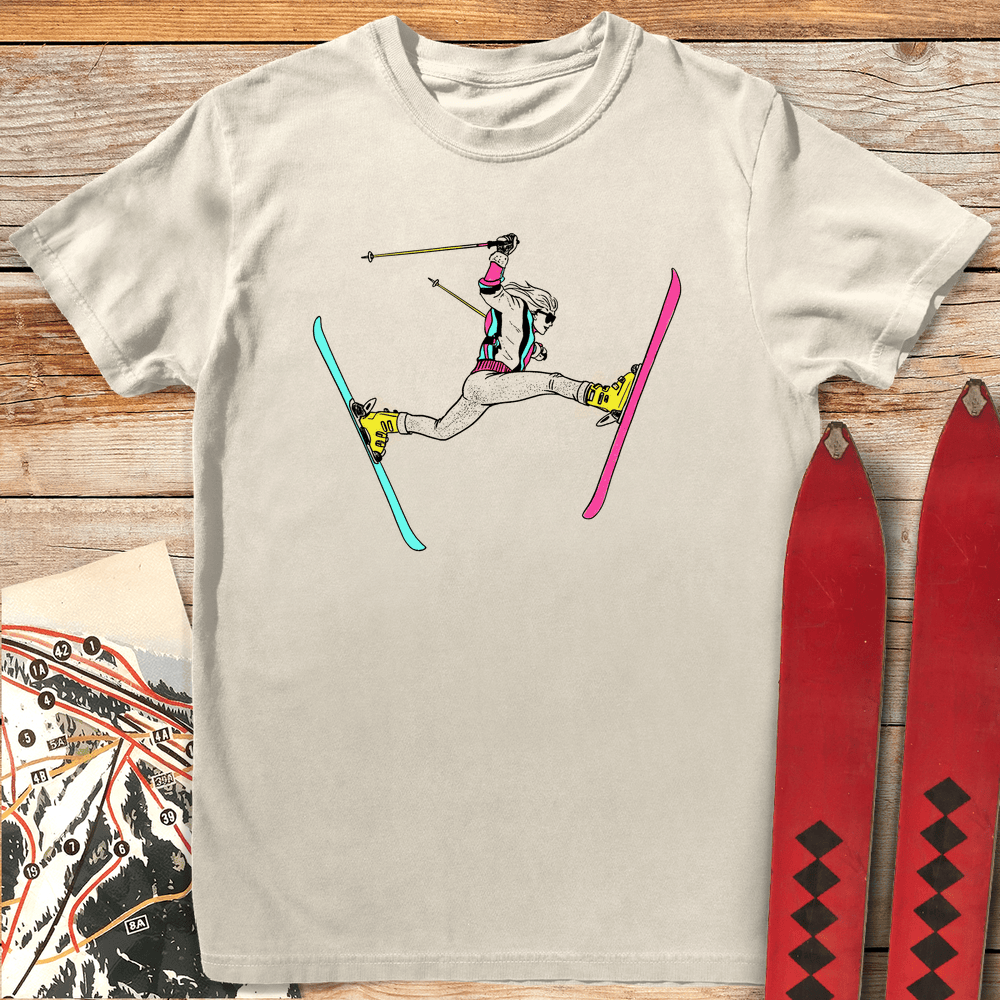 Daffy Lady T Shirt Gift For Skier