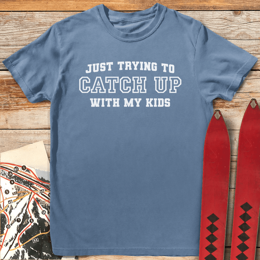 Catch My Kids T Shirt Gift For Skier
