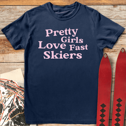 Girls Love Speed T Shirt Gift For Skier