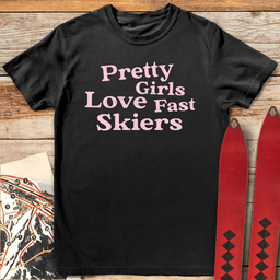 Girls Love Speed T Shirt Gift For Skier