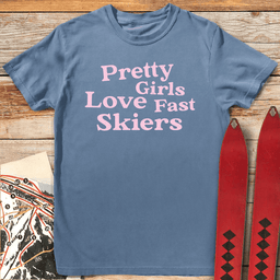 Girls Love Speed T Shirt Gift For Skier