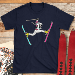 Daffy Lady T Shirt Gift For Skier