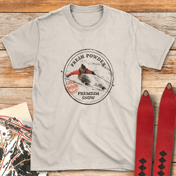 Certified Freshies T Shirt Gift For Skier