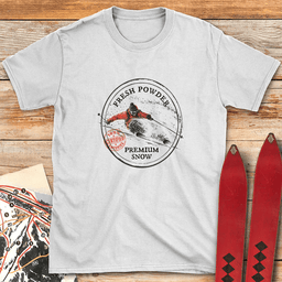 Certified Freshies T Shirt Gift For Skier