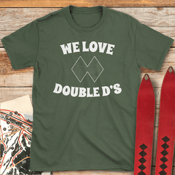 Double Ds T Shirt Gift For Skier