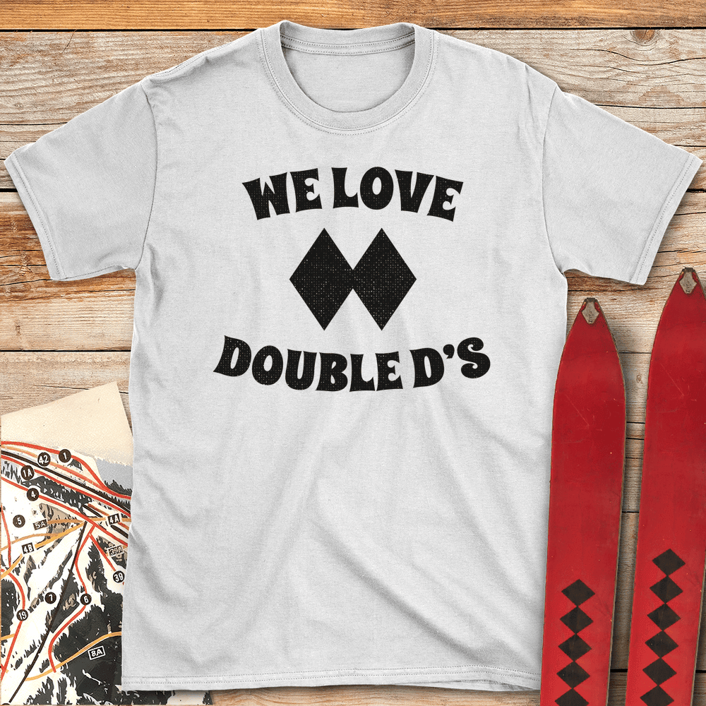Double Ds T Shirt Gift For Skier