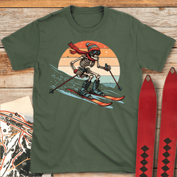 Dead Shredder T Shirt Gift For Skier