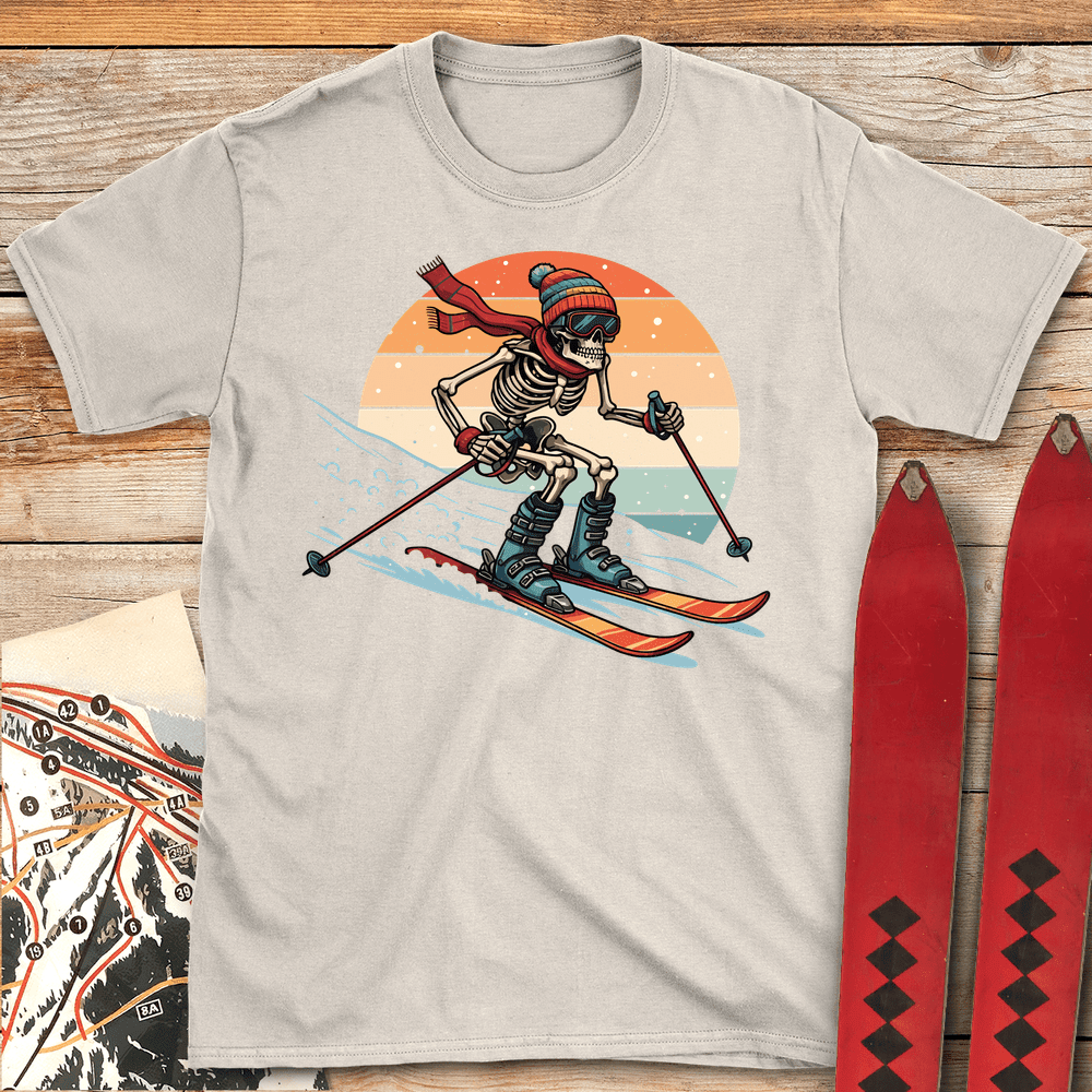 Dead Shredder T Shirt Gift For Skier