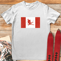 Canada Skis T Shirt Gift For Skier
