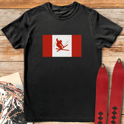 Canada Skis T Shirt Gift For Skier