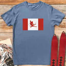 Canada Skis T Shirt Gift For Skier