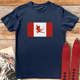 Canada Skis T Shirt Gift For Skier